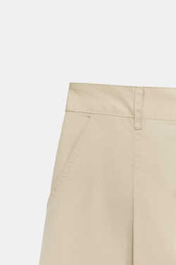 ZARA ЮБКА МИДИ СО СКЛАДКАМИ, СЕРО-ДЫМЧАТЫЙ