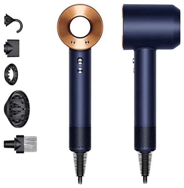 Фен Dyson Supersonic HD07, Prussian Blue/Bright Copper
