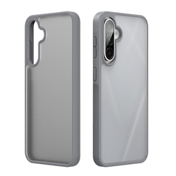 Прозрачный матовый чехол с серыми рамками от Dux Ducis для Samsung Galaxy A36 5G и Galaxy A56 5G, серия Yind Series Case