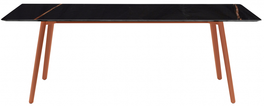 Стол мраморный Scab Design Squid M, терракотовый, черный мрамор Сахара Нуар