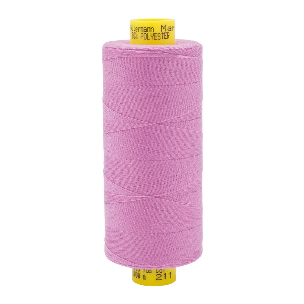 Нитка Gutermann Mara 150 (1000 метров), 1 кат., особо тонкая | 211 св.лиловый