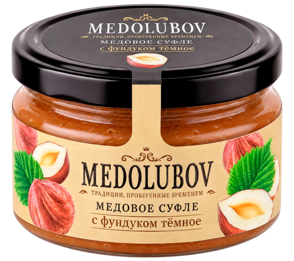 Медовое суфле с фундуком (тёмное) Медолюбов