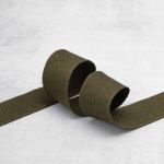Тесьма (лента) киперная 40 мм / 50 метров, 13 г/м, 100% полиэфир, 24 олива