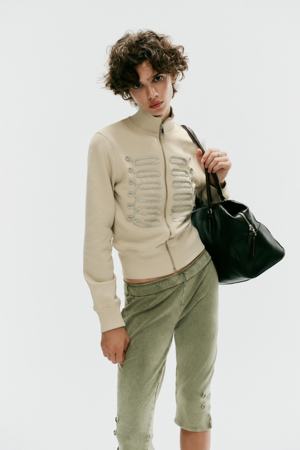 БРЮКИ КАПРИ С ЗАВЯЗКАМИ — ZARA
