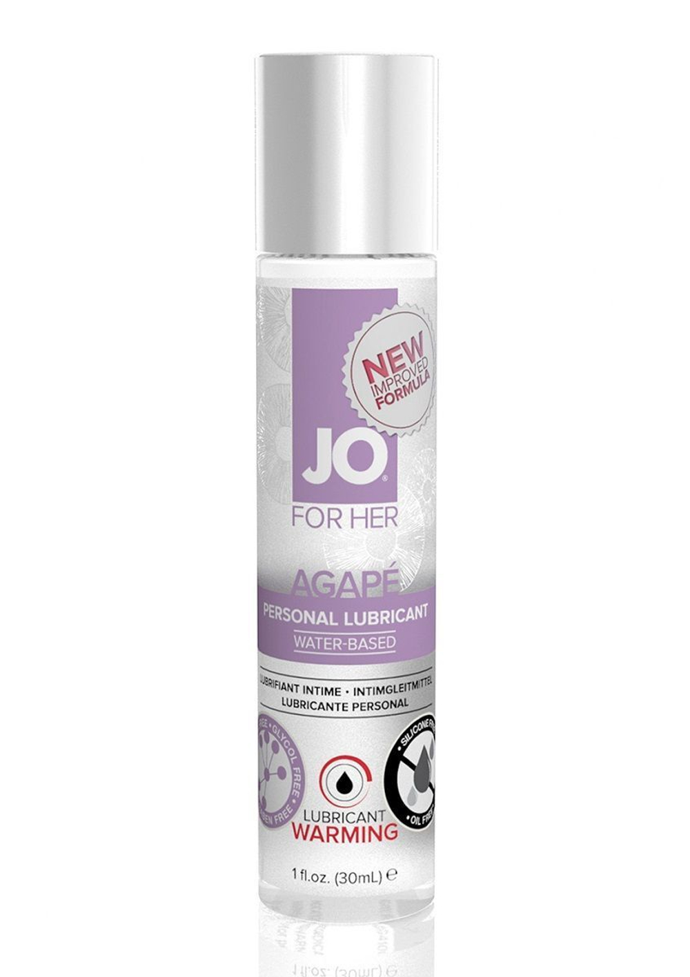 Возбуждающий легкий гипоаллергенный лубрикант / JO Agape Warming 1 oz - 30 мл