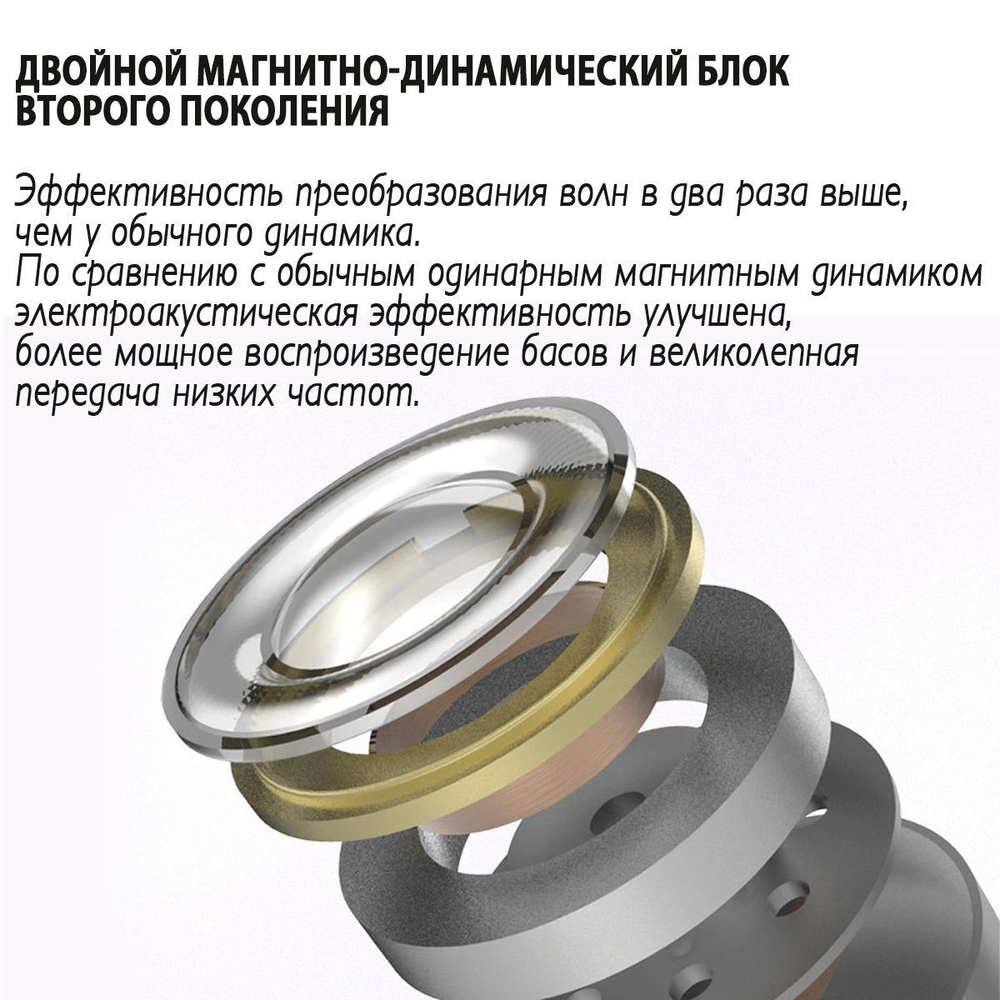 Наушники KZ ZS10 PRO с микрофоном, серебристые