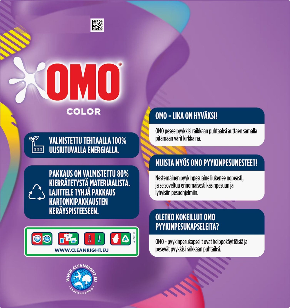 Стиральный порошок OMO Color для цветного белья 1,26 кг (Нидерланды)
