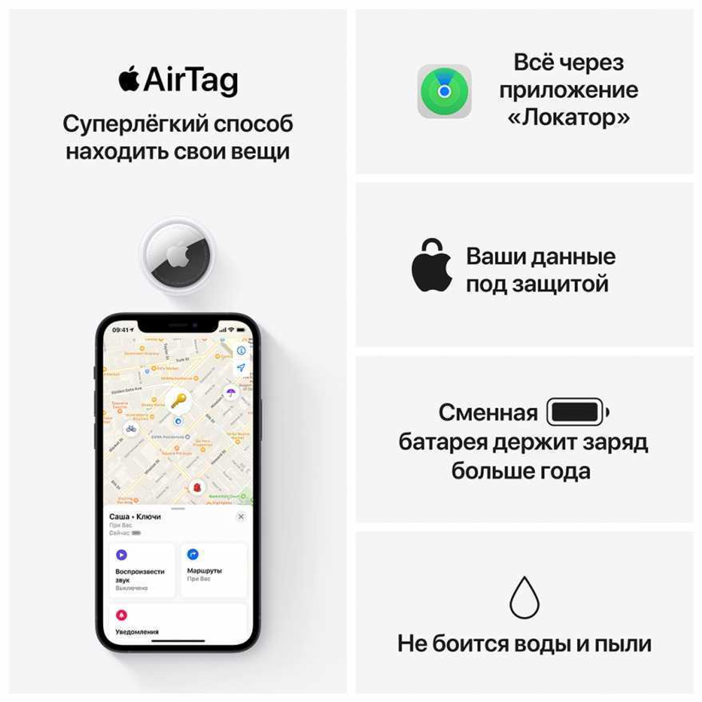 Беспроводные метки Apple AirTag