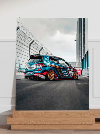 Картина "Volkswagen Golf VII", на стену 50х70см 1шт.
