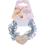 Резинка для волос 1шт «ЕЖЕВИКА», сердце, микс 5 цветов, d-5см (подвес Единорог)