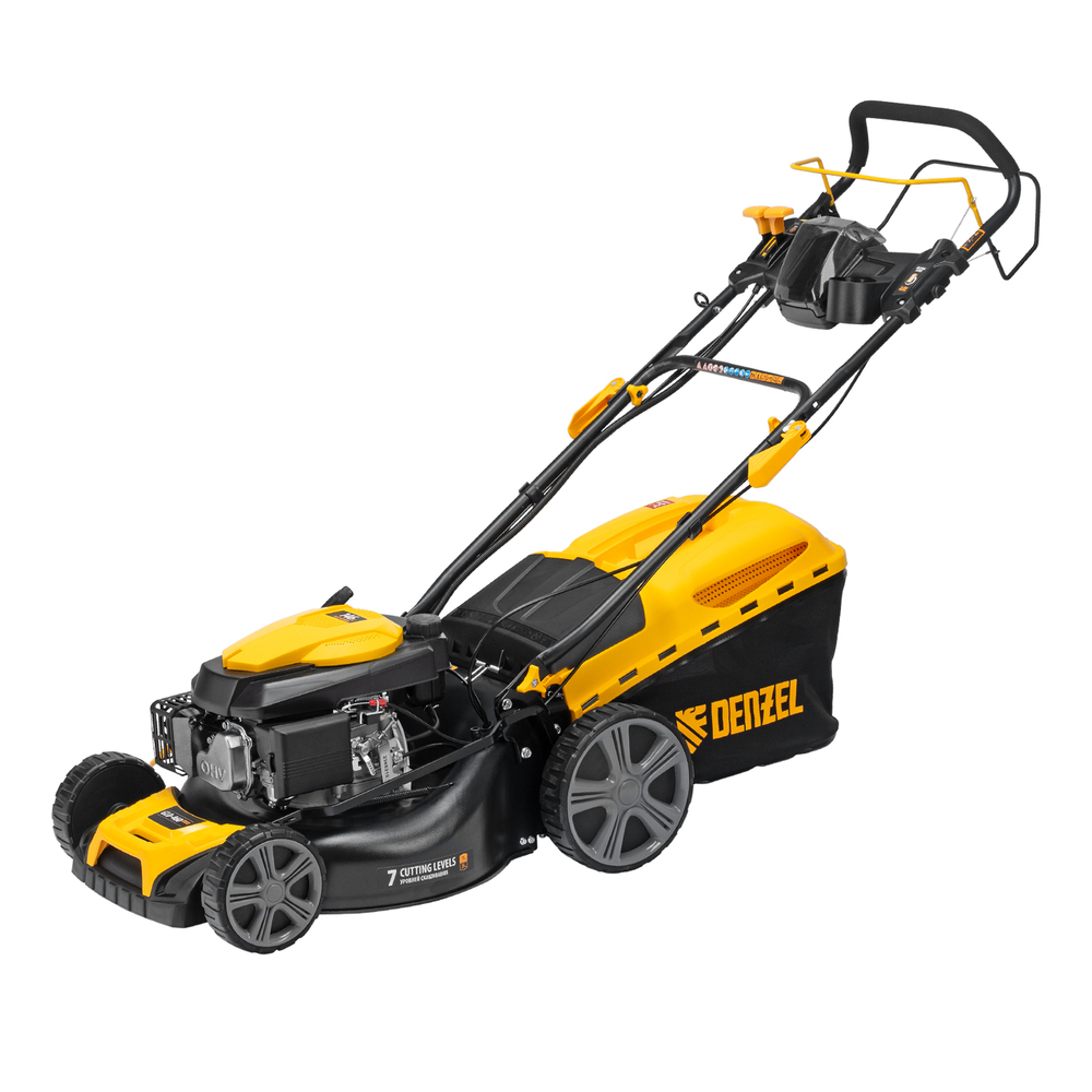 Газонокосилка бензиновая GLD-460SP-VE 60л 4,5л.с. шир. 46см, привод, вариатор, эл.старт Denzel