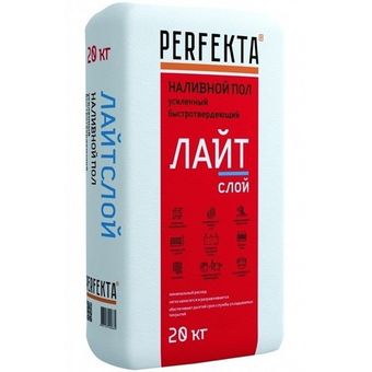 Фото Пол наливной армированный Perfekta Лайтслой МН 20 кг Пол наливной армированный Perfekta Лайтслой МН 20 кг