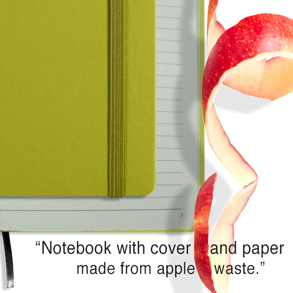 cover and inside of notebook_green_apple