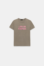 ФУТБОЛКА С ЭФФЕКТОМ ПОТЕРТОСТИ И СТРАЗАМИ — ZARA