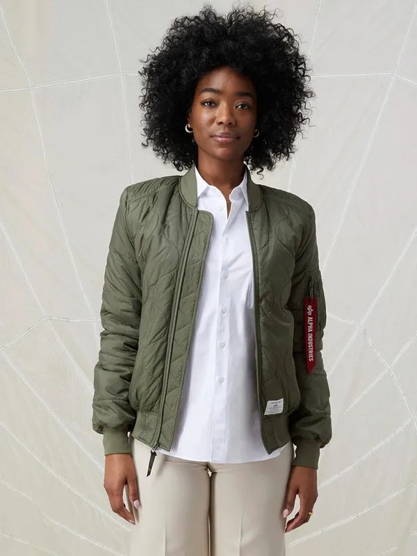 Куртка утепленная женская ALPHA INDUSTRIES L-2B QUILTED FLIGHT JACKET