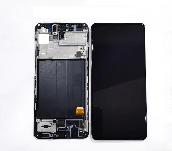Дисплей для Samsung Galaxy A51 / SM-A515F HARD OLED в сборе с тачскрином на рамке (Black) черный