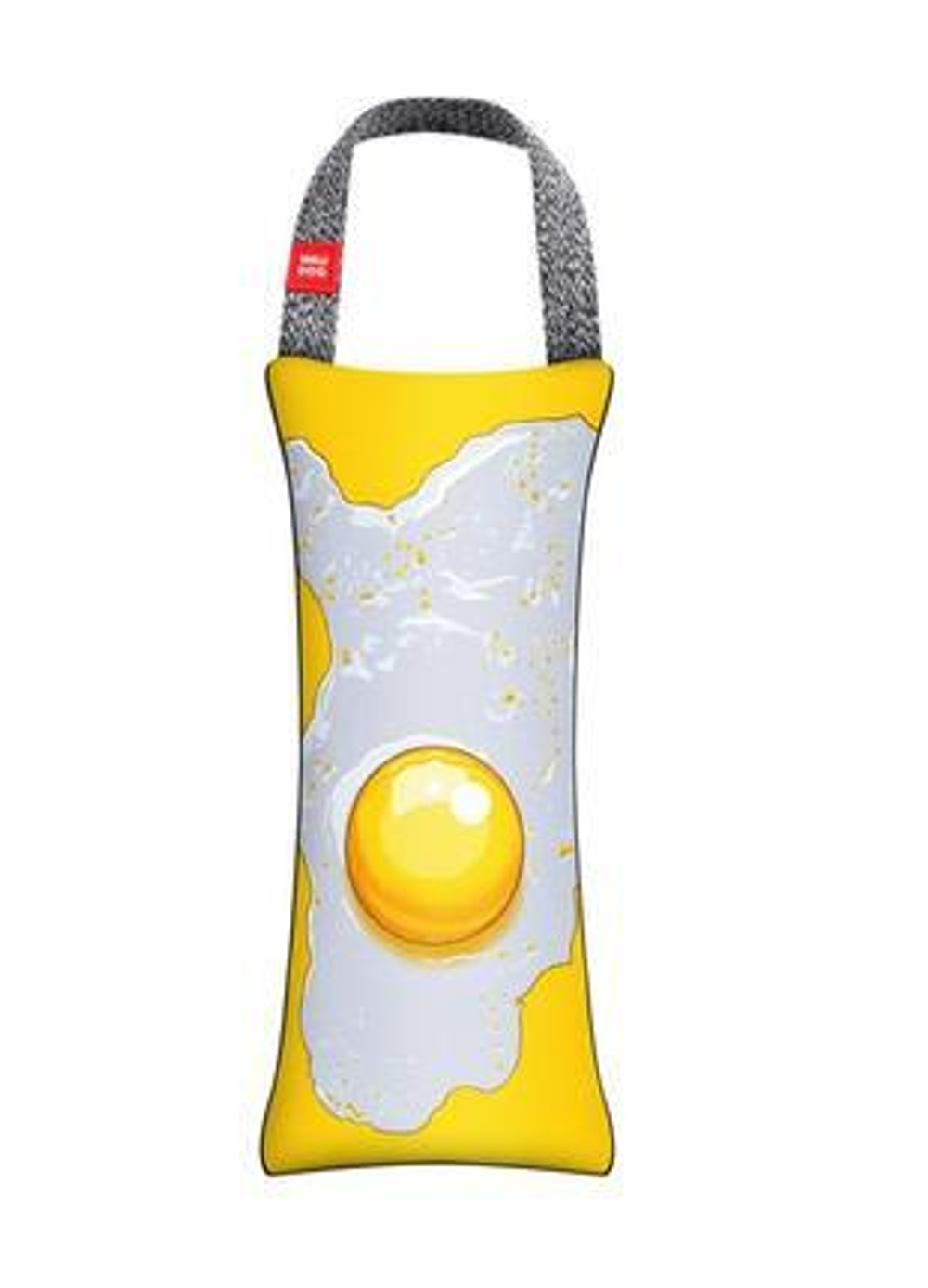 Игрушка WAUDOG Fun с пищалкой, "Яичница", M, Ш 9 см, Дл 21 см