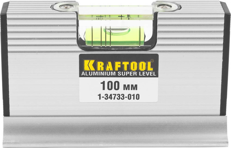 KRAFTOOL ACU-VIEW, 4 в 1, 100 мм, компактный уровень для горизонтальных измерений и уклонов (1-34733-010)