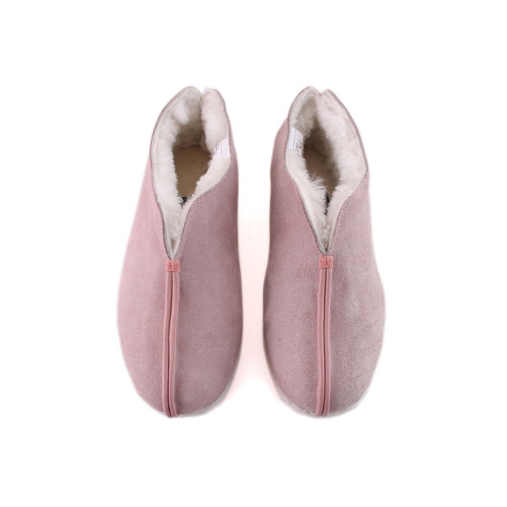 Neiliansheng Cow Suede Casual Shoes Women"s Pink