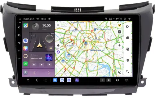 Магнитола для Nissan Murano 2016-2022 (поддержка Bose и 360) - Kuberg EW-1663 QLed, Android 13, Быстрейшая, CarPlay, SIM-слот