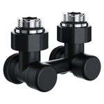 Узел нижнего подключения Royal Thermo Design угловой 1/2quot;х3/4quot; EK (черный)