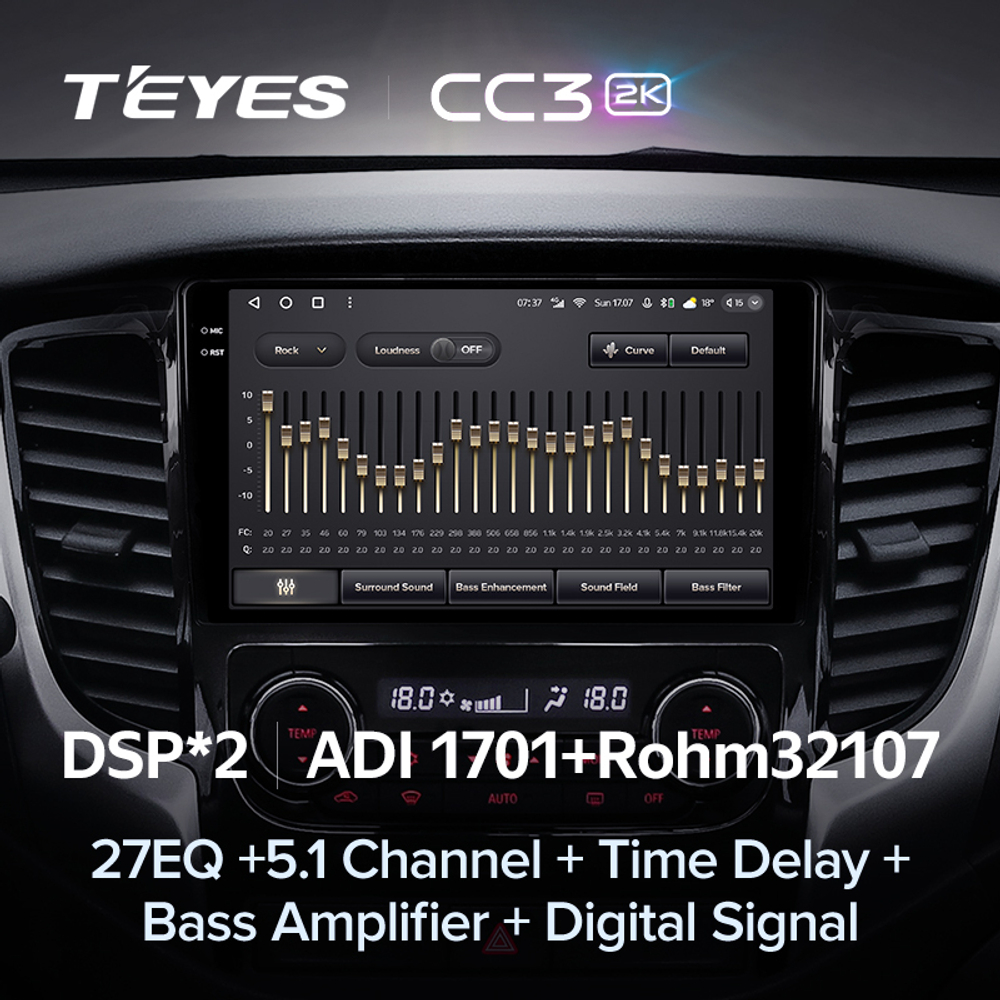 Teyes CC3 2K 9"для Mitsubishi L200 2015-2019