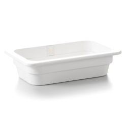 Гастроемкость 1/4 h65 мм пластик меламин 263*159*65 мм 1,8 л White P.L. Proff Cuisine