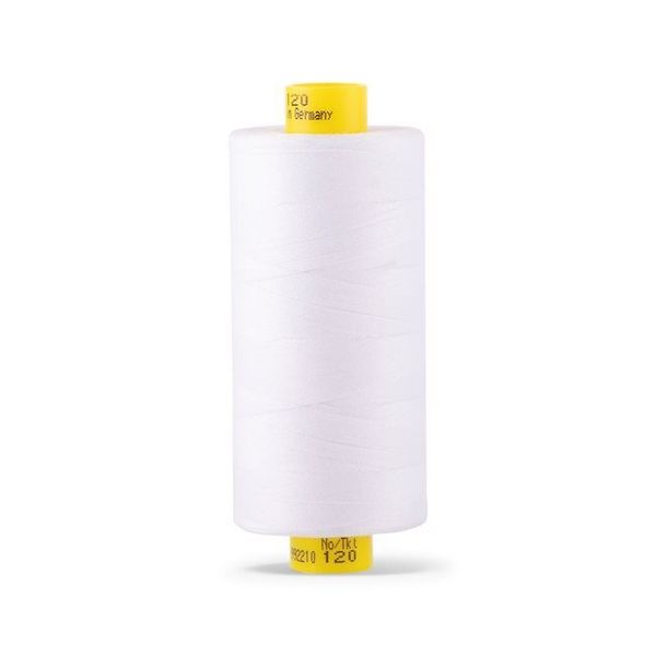 Нитка Gutermann Mara 120 (1000 метров), 1 кат., универсальная | _800 белый (Arta 001)