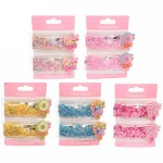 Зажимы для волос детские 2шт «Confetti», вкусняшки, микс 6 цветов, 7*2см