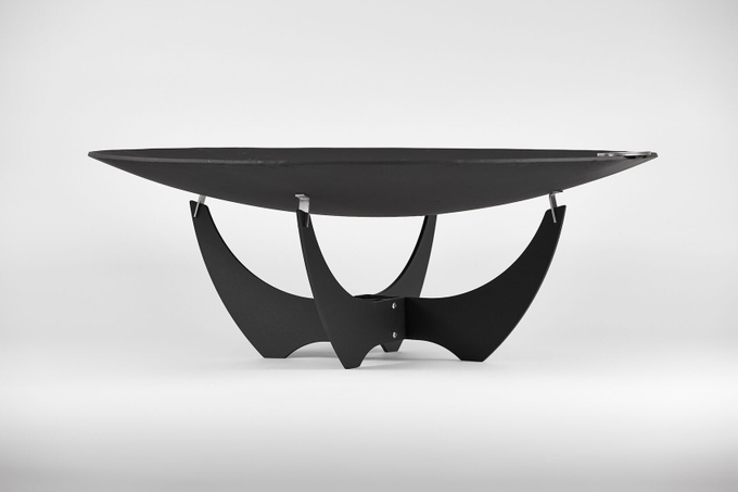 Чаша для костра с основанием Up!Flame STEEL CUP 850 PREMIER black