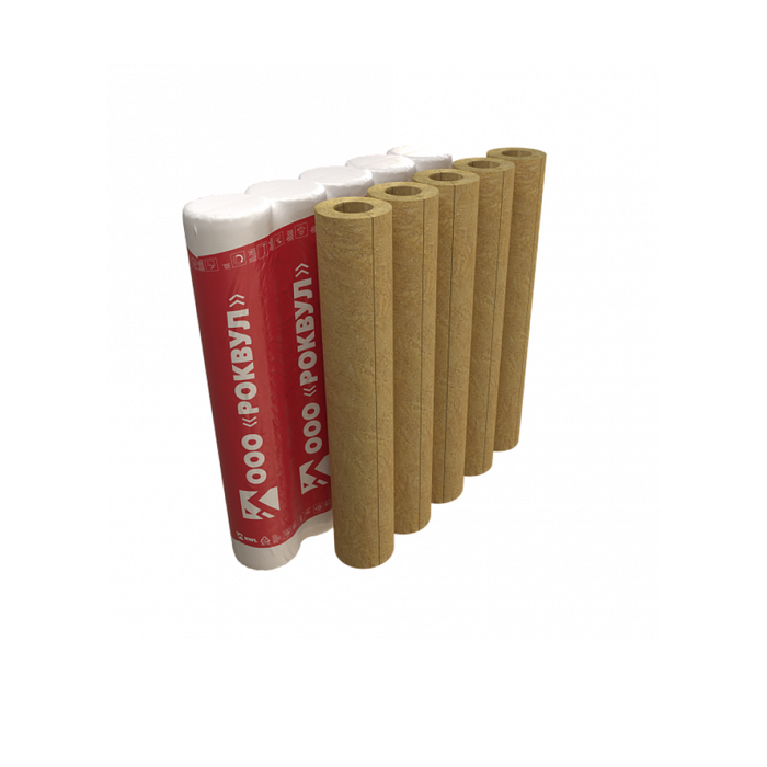 Купить Цилиндры навивные ROCKWOOL 80 Кф недорого со склада в Хабаровске, Якутске, Владивостоке, Южно-Сахалинске, Благовещенске
