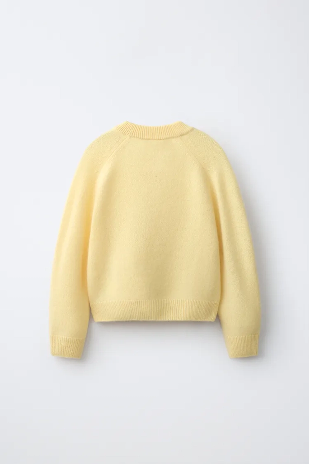 ZARA СВИТЕР ИЗ 100% КАШЕМИРА, СВЕТЛО-ЖЕЛТЫЙ