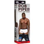 Большой коричневый фаллос-насадка к трусикам Rob Piper 10.5''(вторая кожа) (Цвет: коричневый)