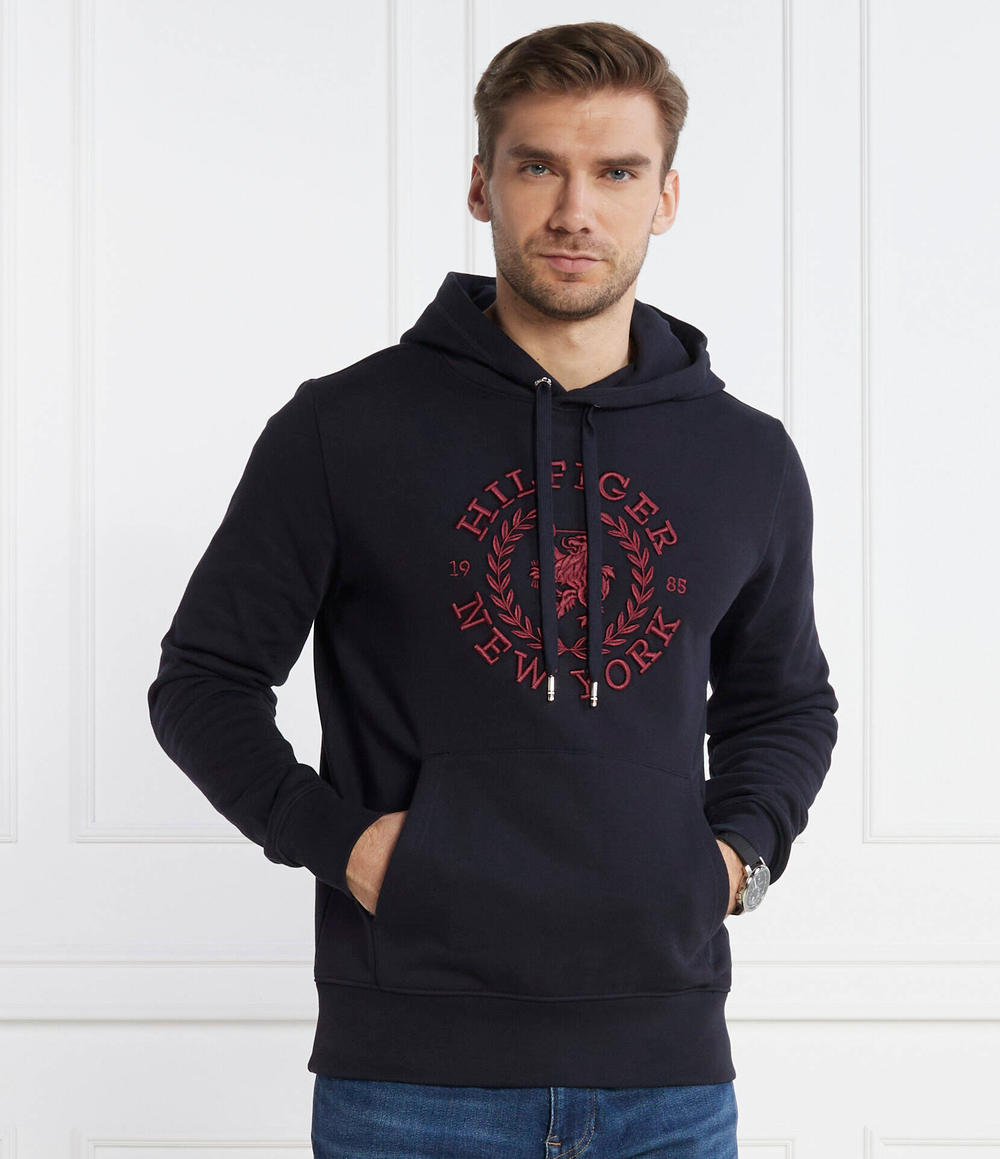 Худи BIG ICON CREST Tommy Hilfiger - темно-синий(MW0MW33650)