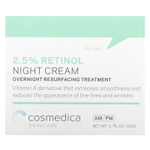 Cosmedica Skincare, Ночной крем с 2,5% сывороткой ретинола, ночная омолаживающая процедура, 50 г (1,76 унции)