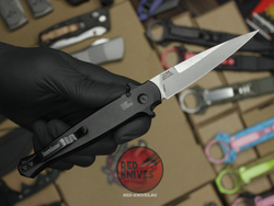 Нож Kershaw Launch 8 BLACK 7150 - черная рукоять, клинок стоунвош