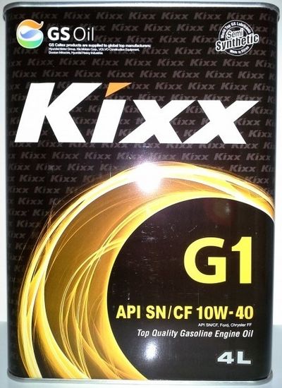 KIXX G1 10W-40 масло моторное полусинтетическое API SN/CF (4 Литра)