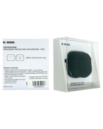 Кожаный чехол для AirPods 3 K-DOO CrashGuard черный