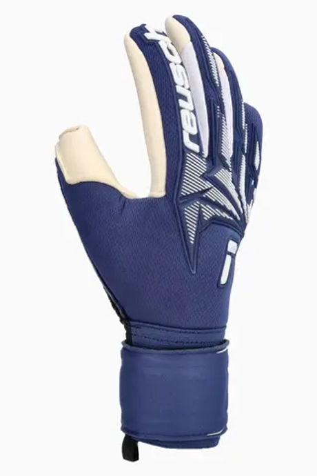 Вратарские перчатки Reusch Attrakt Freegel Gold Finger Support Junior - темно-синий