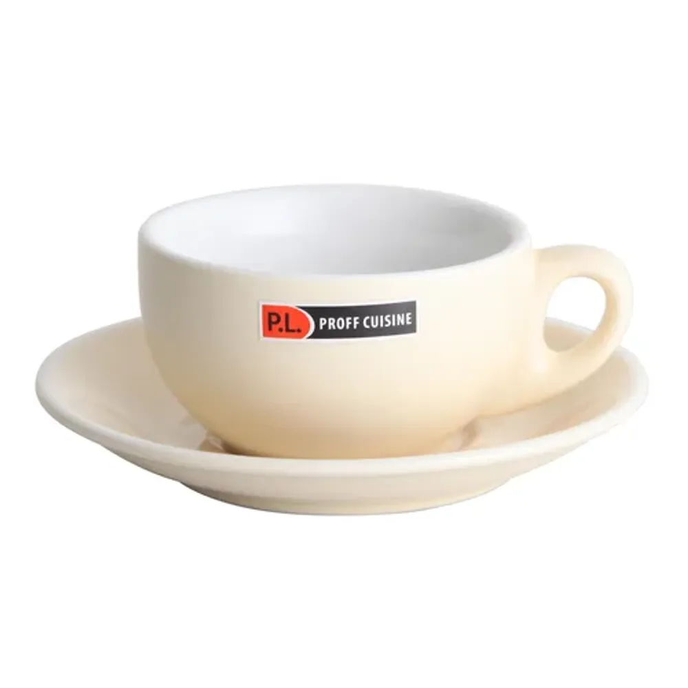 Чайная пара 220 мл бежевая d 9,8 см h5,5 см Barista (Бариста) P.L. Proff Cuisine [6]