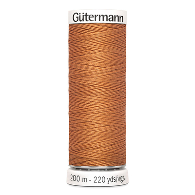 01 Нить Sew-All 100/200 м для всех материалов, 100% полиэстер Gutermann 748277 (612 рыжая охра)