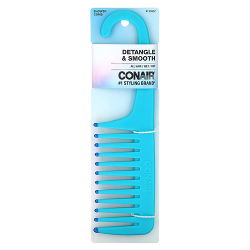 Conair, Гребень для душа для мокрых или сухих волос, 1 шт.