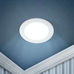 Светильник светодиодный встраиваемый Даунлайт ЭРА LED 1-12-6K Slim панель 12Вт 6500К круглый | Downlight