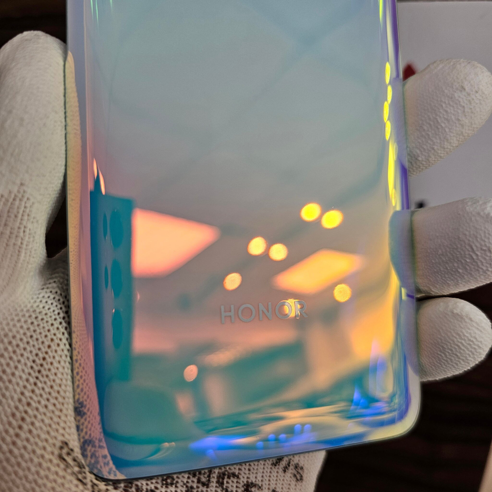 Крышка для Honor View 30 Pro (заднее стекло) "хорошее качество" цвет: серебристый