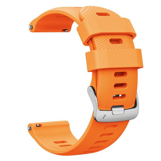 Ремешок Quick Release 22 мм силиконовый для Garmin Forerunner 255 / 265 / 745, Venu 2, Vivoactive 4 быстросъемный (Оранжевый)