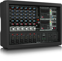 BEHRINGER EUROPOWER PMP560M активный микшер, 500 Вт, 6 каналов, процессор эффектов, функция подавления обратной связи, опции бес