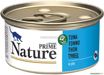 PRIME NATURE ж/б 85гр в желе Тунец д/кошек