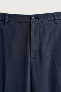 ZARA БРЮКИ RELAXED FIT С ЭФФЕКТОМ ПОТЕРТОСТИ, СИНИЙ