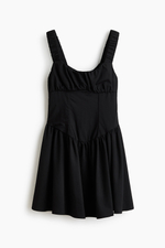 Габардиновое платье со сборками - H&M