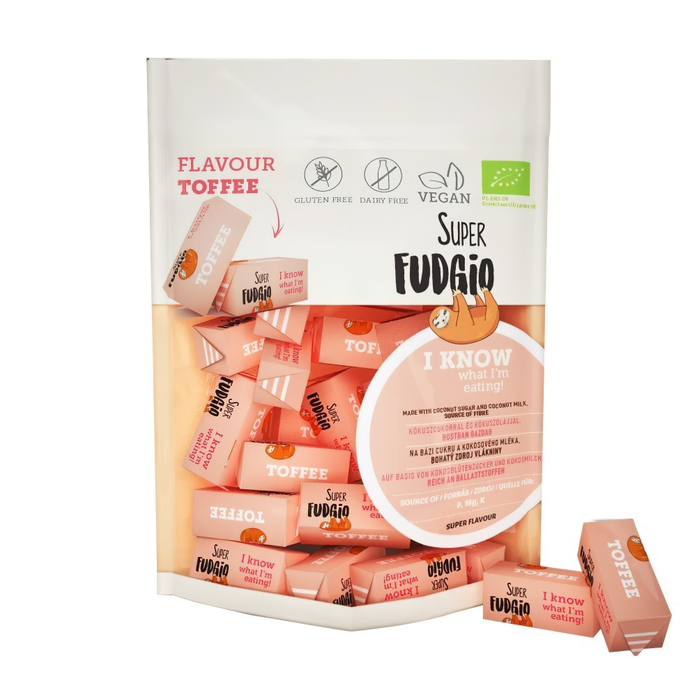 Конфеты органические Super Fudgio Toffee со вкусом ириса, 150 г